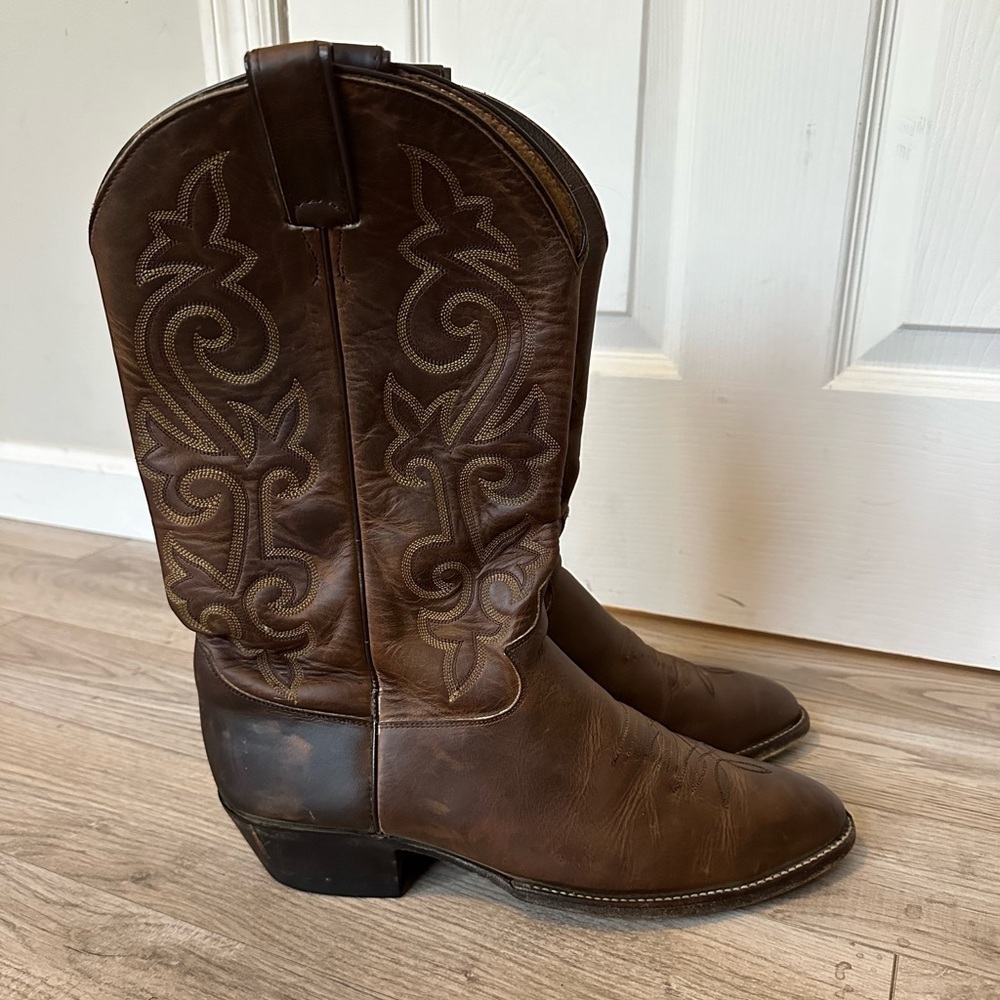 Justin 2253 Boots Brown Leather Round Toe